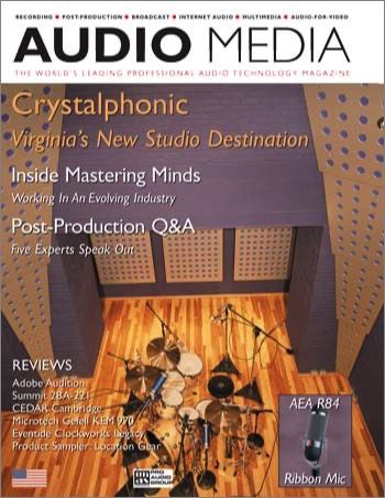 Audio Media Crystalphonic Cover Article